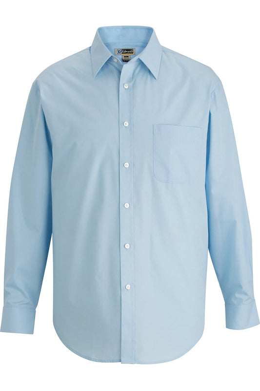 Mens Essential Broadcloth Shirt Long Sleeve - 1354PAC