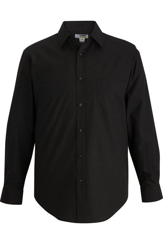 Mens Essential Broadcloth Shirt Long Sleeve - 1354PAC