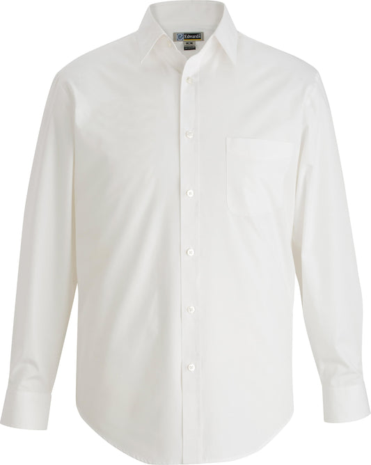 Essential Broadcloth Long Sleeve Mens Shirt - 1354