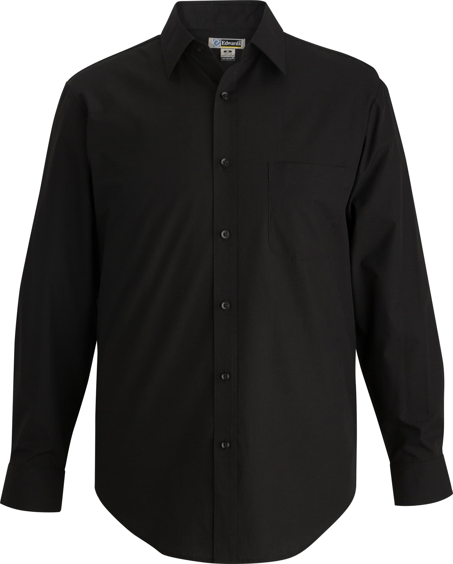 Essential Broadcloth Long Sleeve Mens Shirt - 1354