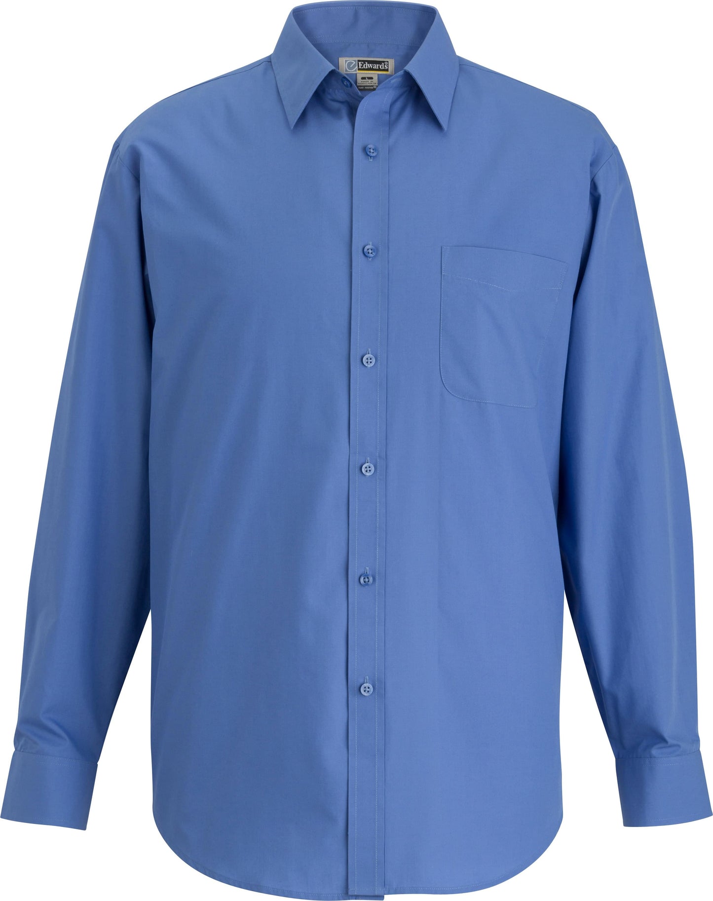 Essential Broadcloth Long Sleeve Mens Shirt - 1354