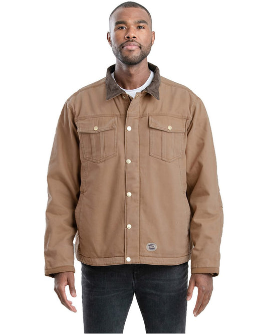 Berne Apparel Tall Vintage Washed Sherpa-Lined Work Jacket - J58T