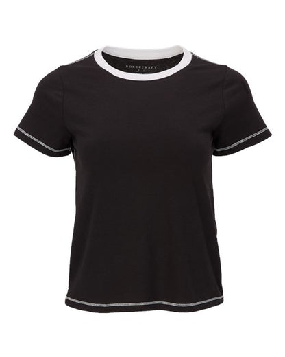 Women's Contrast Stitch Baby Tee