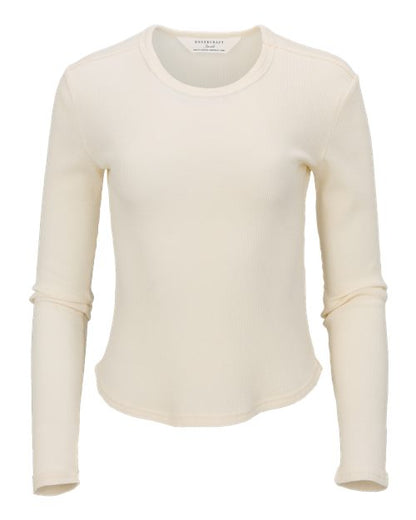 Women's Waffle Knit Baby Long Sleeve T-Shirt