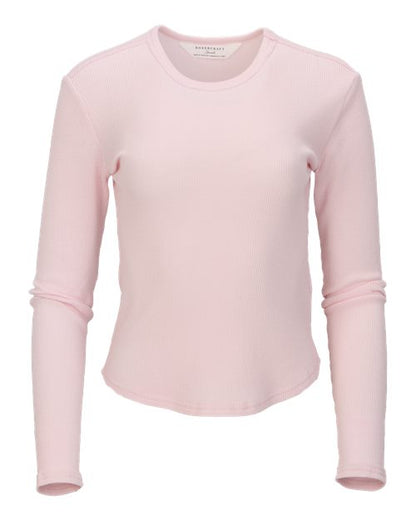 Women's Waffle Knit Baby Long Sleeve T-Shirt