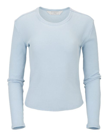 Women's Waffle Knit Baby Long Sleeve T-Shirt