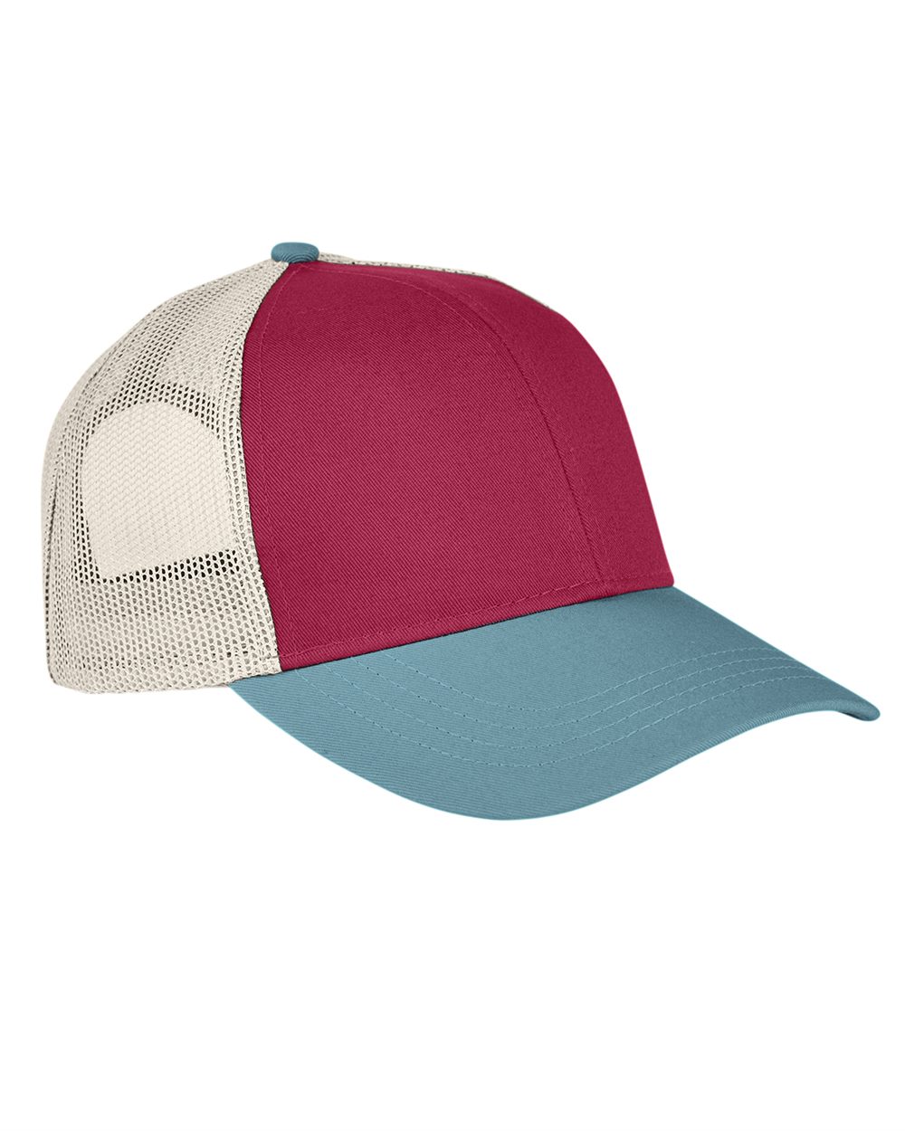 Authentic Pigment Tri-Color Trucker Cap - AP1919