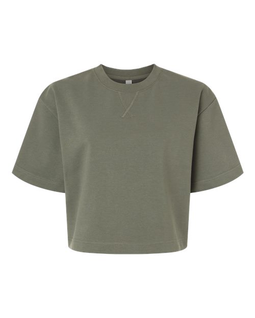 Women's French Terry Mid-Length Boxy Top