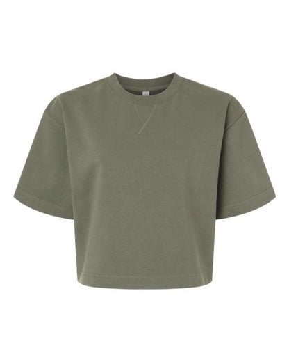 Women's French Terry Mid-Length Boxy Top