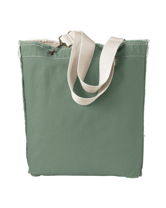 Authentic Pigment 14oz. Direct-Dyed Raw-Edge Tote - 1906