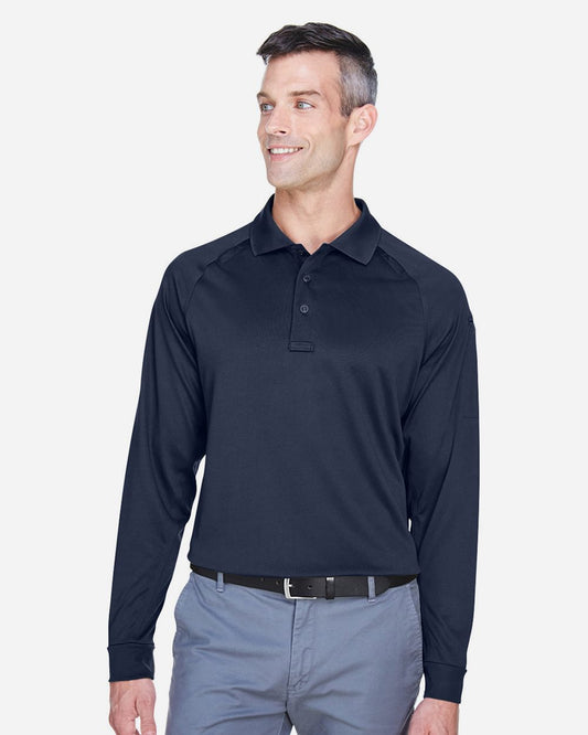 Harriton Men's Advantage Long Sleeve Tactical Polo - M211L