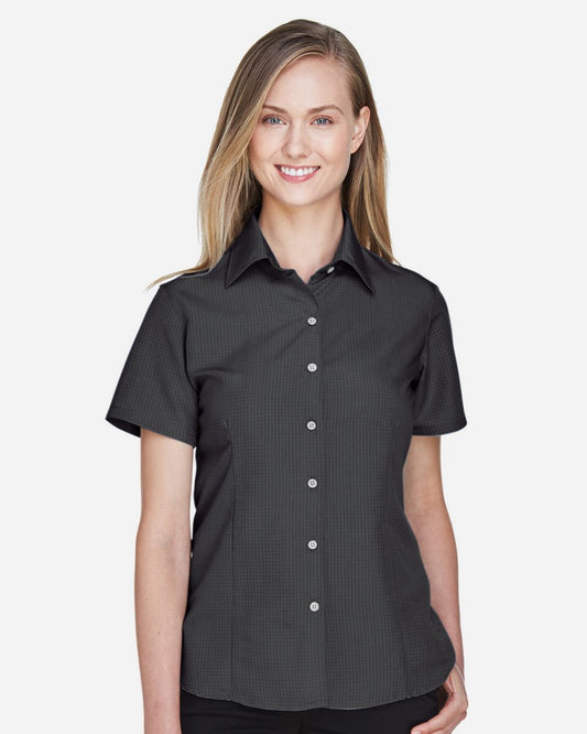 Harriton Women's Barbados Textured Camp Shirt - M560W