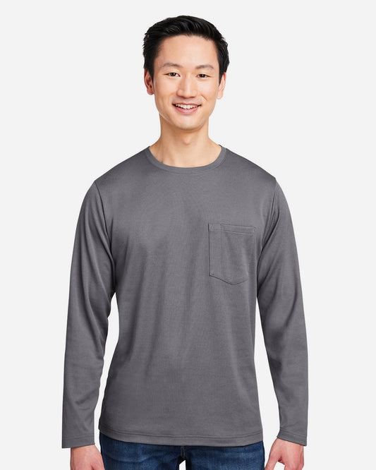 Harriton Unisex Charge Snag and Soil Protect Long Sleeve T-Shirt - M118L