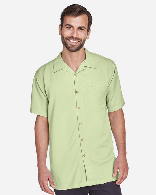 Harriton Men's Bahama Cord Camp Shirt - M570