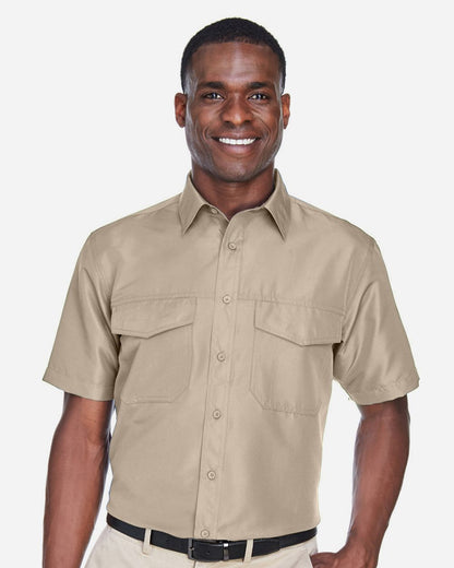 Harriton Men's Key West Short Sleeve Performance Staff Shirt - M580