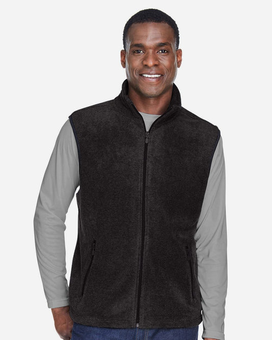 Harriton Unisex Fleece Full-Zip Vest - M985