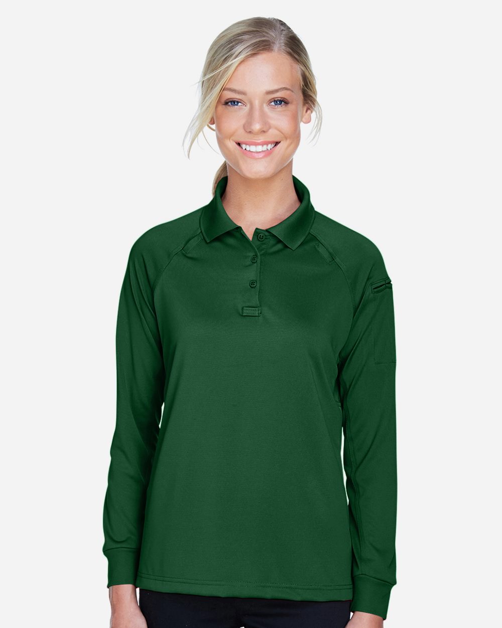 Harriton Women's Advantage Long Sleeve Tactical Polo - M211LW