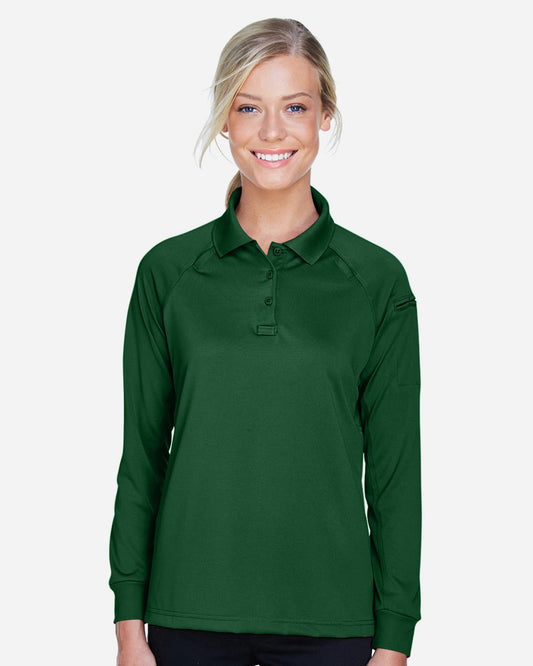 Harriton Women's Advantage Long Sleeve Tactical Polo - M211LW