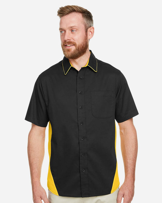 Harriton Men's Flash IL Colorblock Shirt - M586