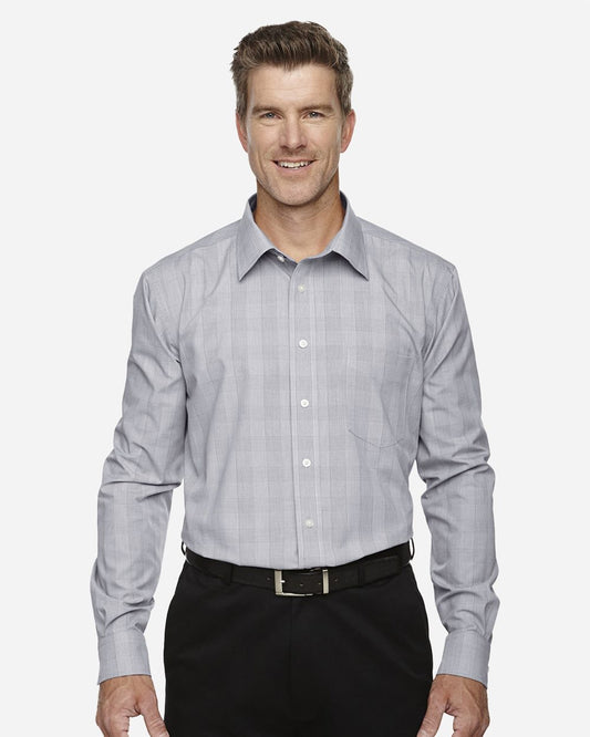 Devon & Jones Men's Crown Collection® Glen Plaid Woven Dress Shirt - DG520