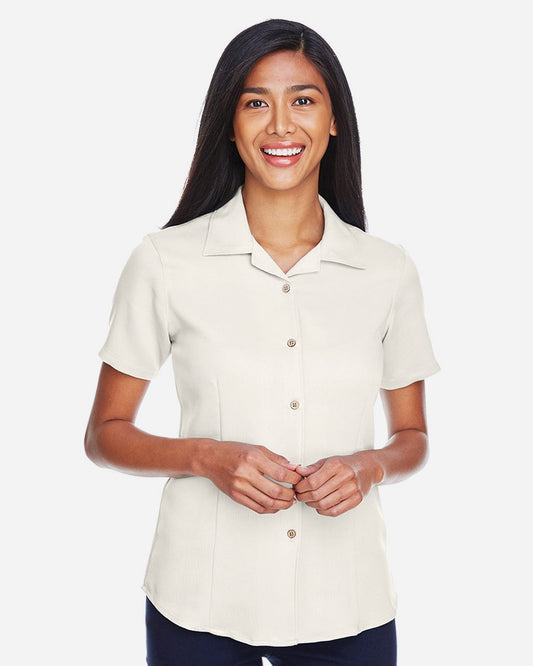 Harriton Women's Bahama Cord Camp Shirt - M570W