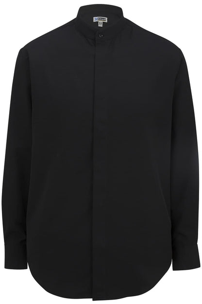 Mens Batiste Banded Collar Shirt