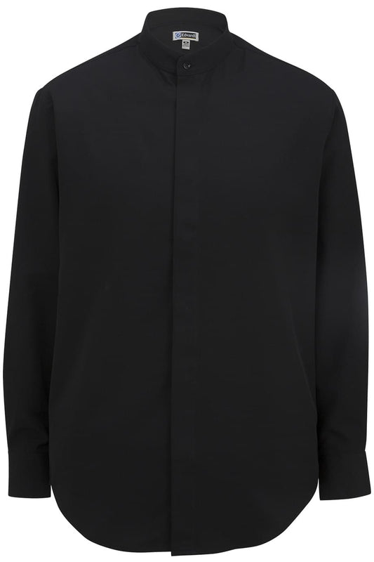 Mens Batiste Banded Collar Shirt - 1392