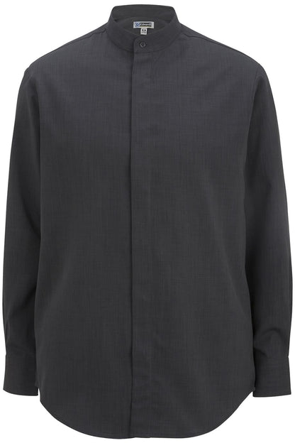 Mens Batiste Banded Collar Shirt