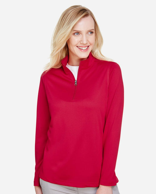 Harriton Women's Advantage Snag Protection Plus Quarter-Zip Pullover - M748W