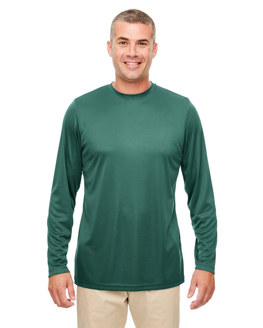 UltraClub Men's Cool & Dry Sport Performance Long Sleeve T-Shirt - 8622