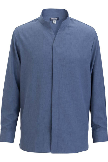 Flexbatiste Stand Up Collar Long Sleeve Mens Shirt - 1399