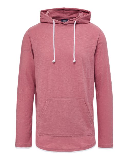 Unisex Miles Slub Hooded Long Sleeve T-Shirt