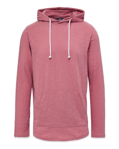 Unisex Miles Slub Hooded Long Sleeve T-Shirt