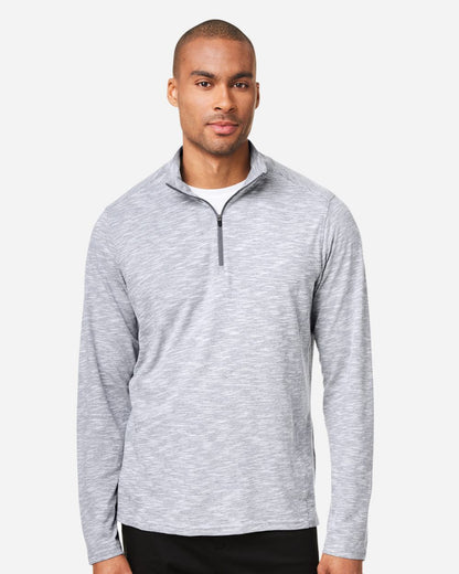 North End Men's Eclipse Jacquard Quarter-Zip Pullover - NE415