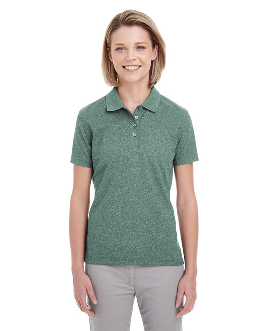 UltraClub Women's Heathered Pique Polo - UC100W