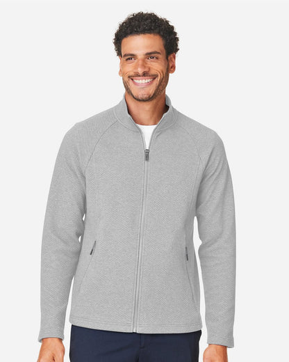 North End Men's Spirit Textured Full-Zip - NE727