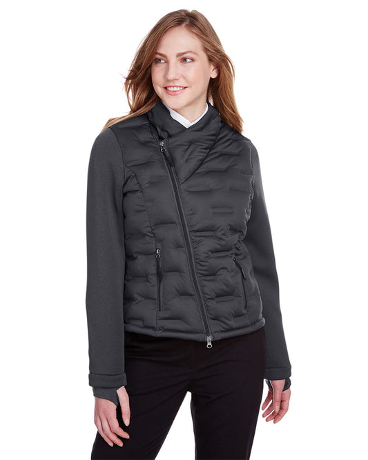 North End Women's Loft Pioneer Hybrid Bomber Jacket - NE710W
