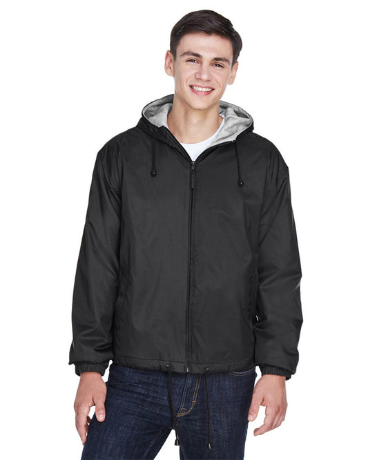 UltraClub Fleeced Lined Hooded Jacket - 8915