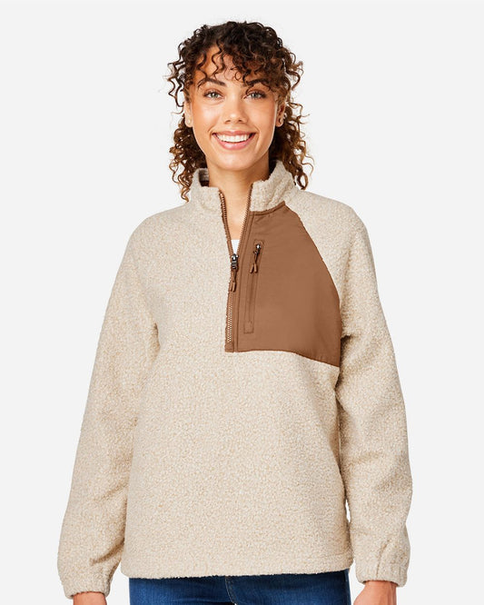 North End Women's Aura Sweater Fleece Quarter-Zip Pullover - NE713W