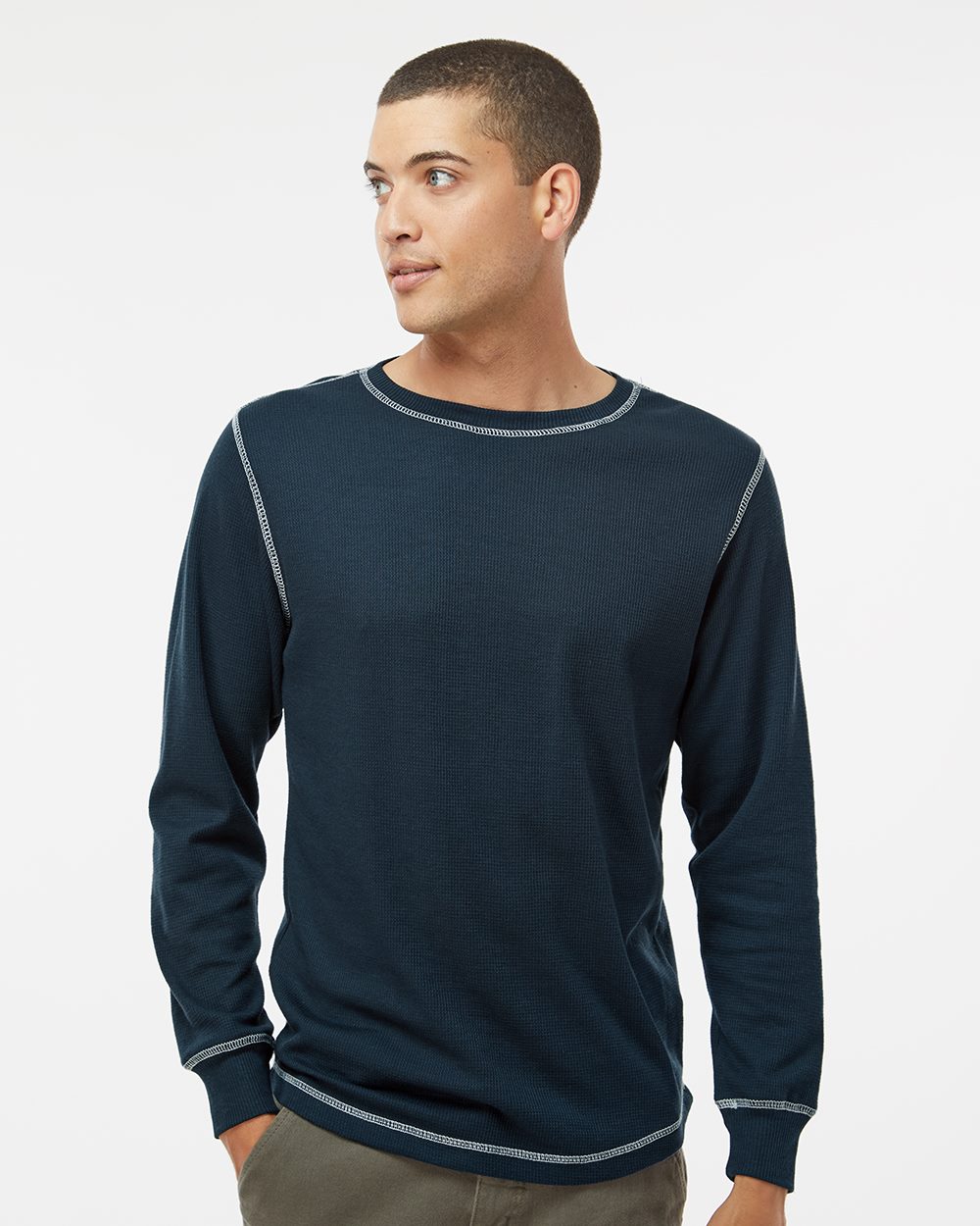 J. America Vintage Thermal Long Sleeve T-Shirt - 8238