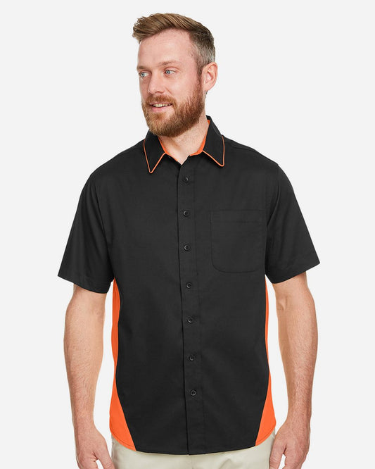Harriton Men's Tall Flash IL Colorblock Shirt - M586T