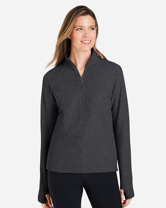 North End Women's Spirit Textured Quarter-Zip Pullover - NE725W