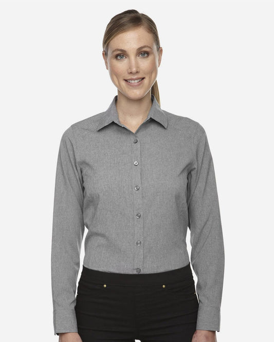 North End Women's Melange Performance Shirt - 78802