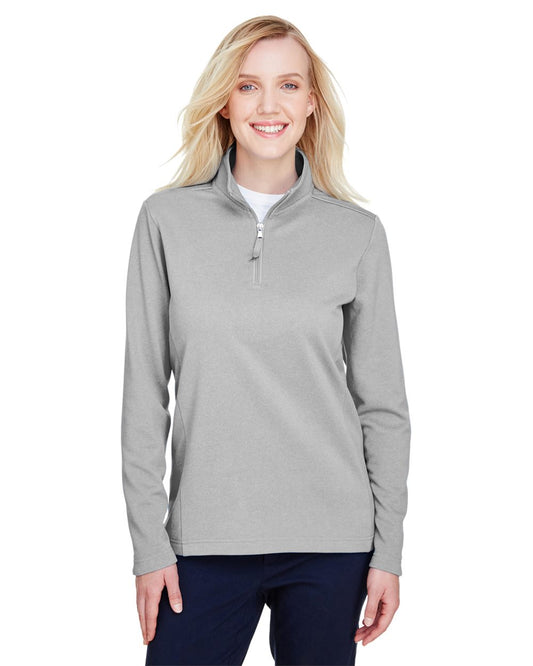 UltraClub Women's Coastal Pique Fleece Quarter-Zip - UC792W