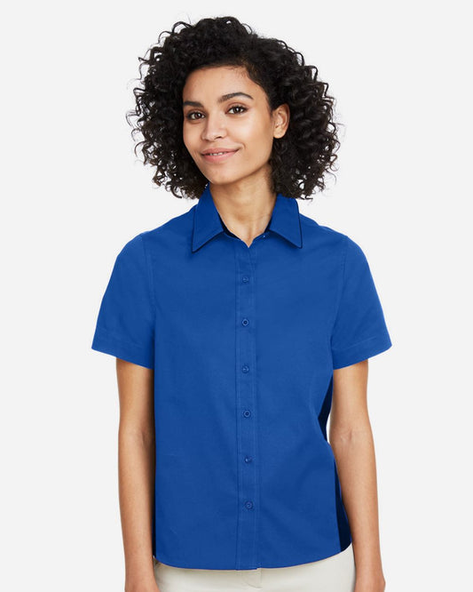 Harriton Women's Flash IL Colorblock Shirt - M586W