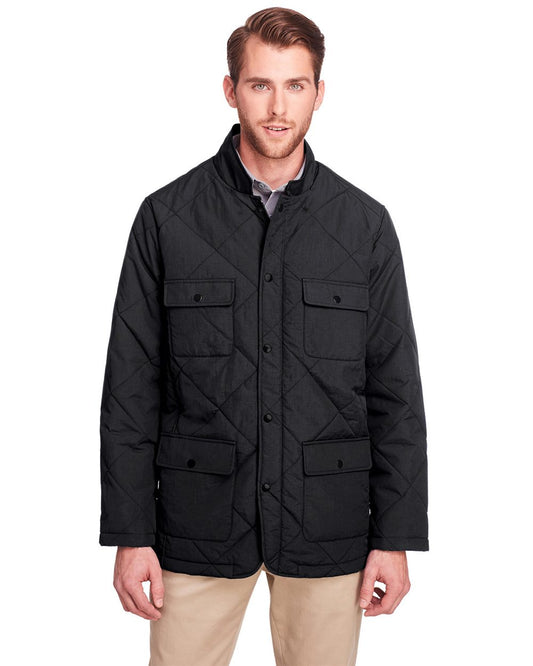 UltraClub Men's Dawson Quilted Hacking Jacket - UC708