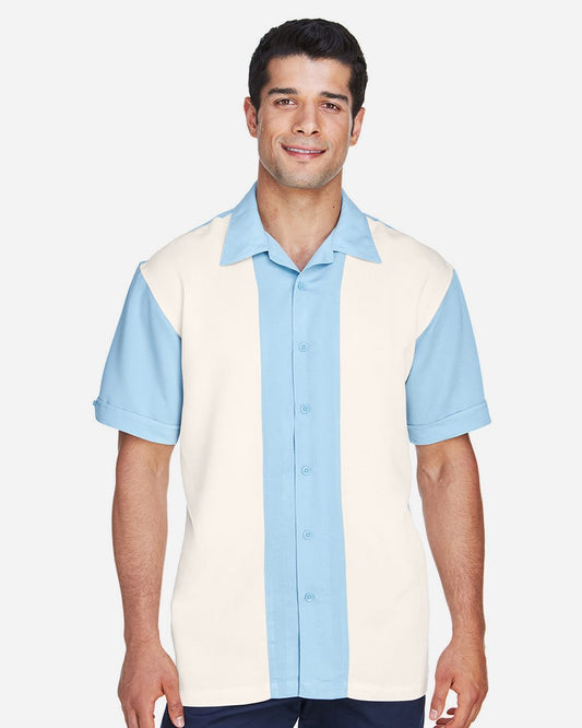 Harriton Men's Two-Tone Camp Shirt - M575