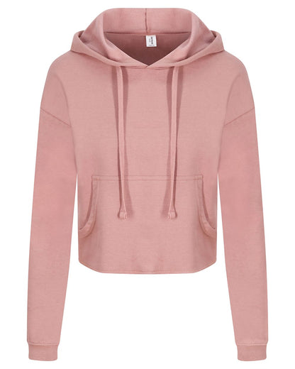 AWDis Women's Girlie Cropped Hooded Fleece with Pocket - JHA016