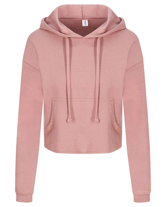 AWDis Women's Girlie Cropped Hooded Fleece with Pocket - JHA016