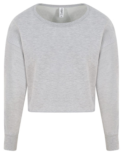 AWDis Women's Cropped Pullover Sweatshirt - JHA035